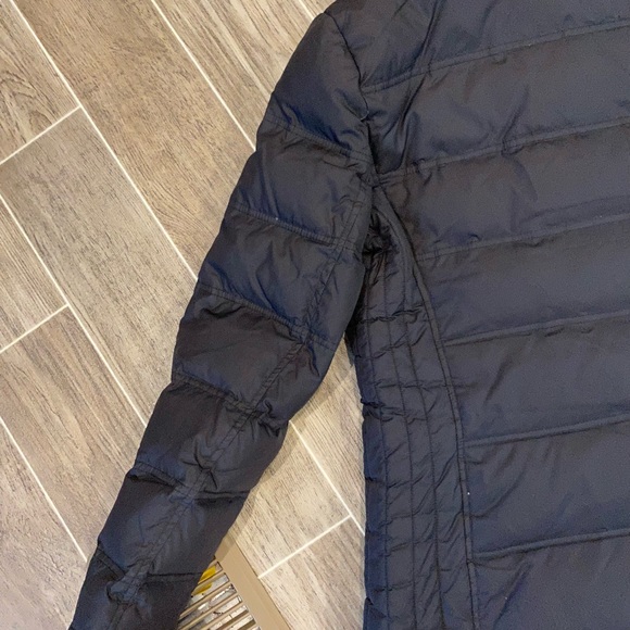 Micheal kors puffer coat size medium black zips with removable hood - Picture 8 of 16